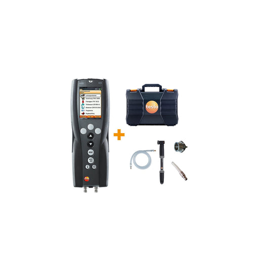 Testo - Differenzdruckmeßgerät Druck-Leckmengenmessgerät 0563 3240 70 Basis Set 324 Gas+Wa