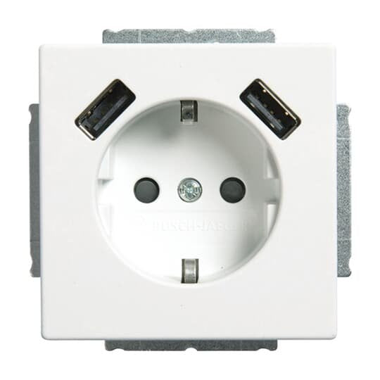 Busch-Jaeger - Steckdose SCHUKO-2x USB Steckdose 20 EUCB2USB-884