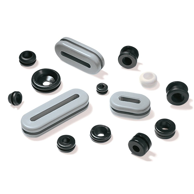 HellermannTyton - Durchführungstülle HV1606-PVC-GY-D1 − 500 Stück