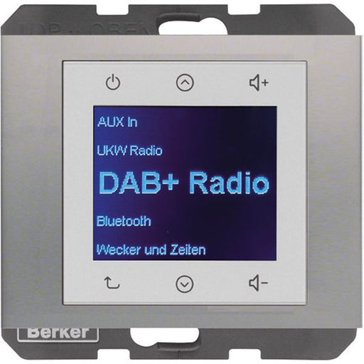 Berker - Elektronik-Gerät für Installationsschalterprogramme Radio DAB+, K.x edelst. 29847004