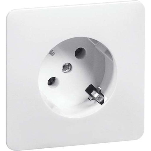 Peha - Schalter-/Steckdosenkombination SCHUKO-Steckdose rws D 80.6511.02 WI 16A 250V 45Grad