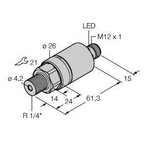 Turck - Druckschalter Drucksensor PC100R-210 #6833769
