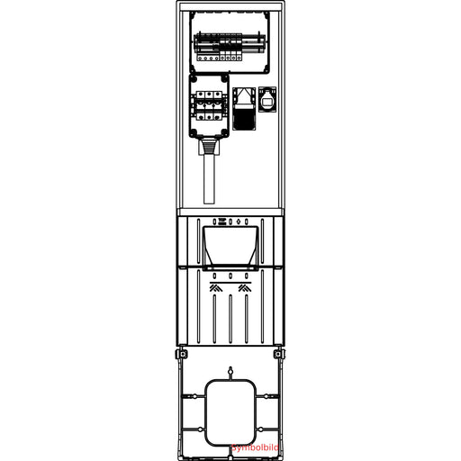Elsta Mosdorfer - Installationskleinverteiler MV Säule 306 D025 0/0/0/3 MV70P306.25D.N0003 TN