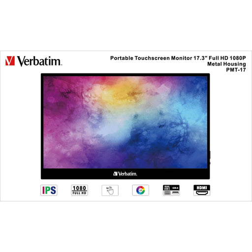Verbatim - Fernseher FHD Monitor portable 49593 17.3Z (43.94cm)