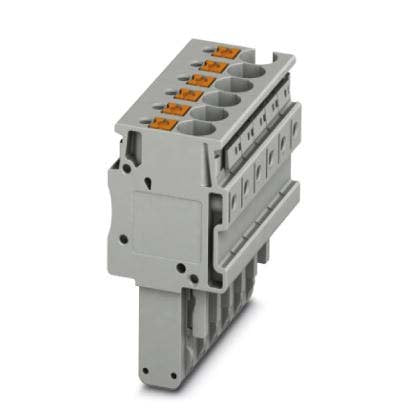 Phoenix Contact - Reihenklemmen-Steckadapter Stecker PP-H 4/ 6 6-pol., 0,2qmm-6qmm − 25 Stück