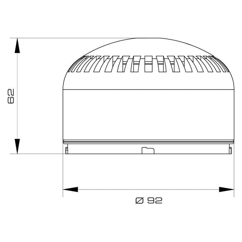 Grothe - Optisches/Akustisches Signalgerät Modul Kombileuchte LED MHZ 8931 orange