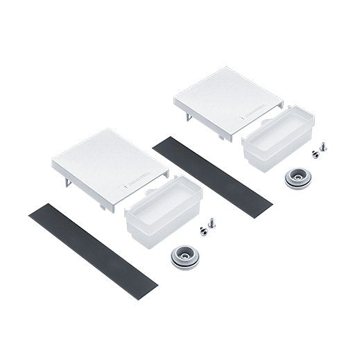 Zumtobel Group - Mechanisches Zubehör/Ersatzteile für Leuchten Endkappenset SLN2 MSC #22172400 weiß