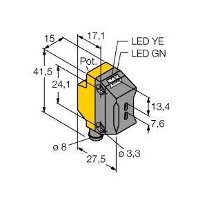 Turck - Lichtleitersensor/Lichtleiterverstärker Opto Sensor QS18VP6FPQ7 Lichtleiter