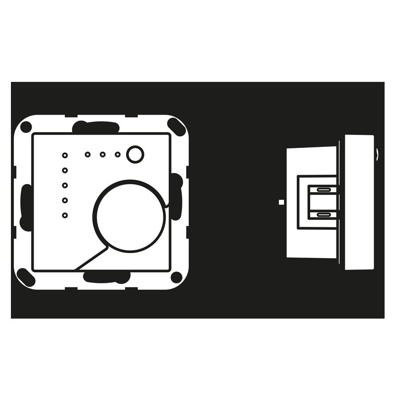 Jung - Bussystem-Raumtemperaturregler Stetigregler KNX A 2178 ANM anthrazit matt − 1 Stück