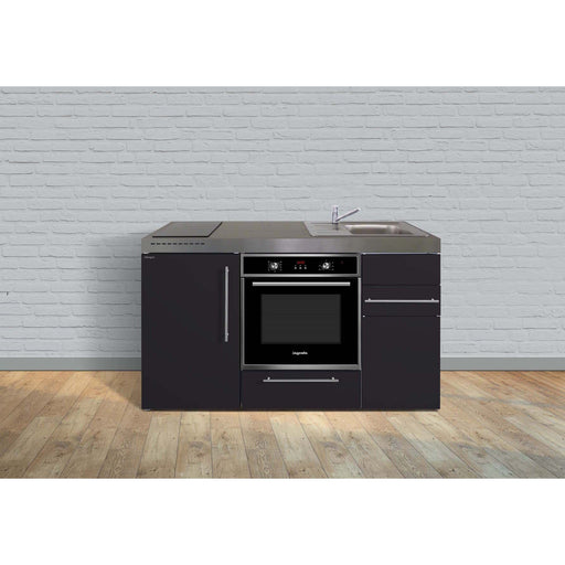 Stengel - Mini-Küche Miniküche Premiumline MPBSM150KSIKFliBreS Schwarz matt
