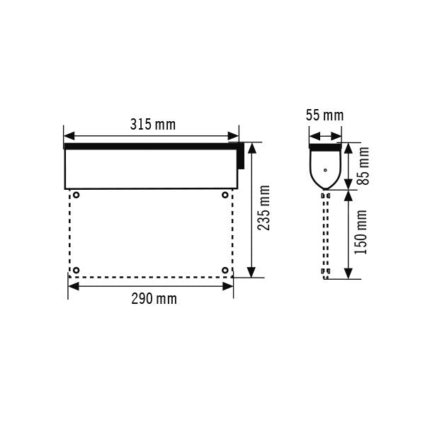 ESYLUX - Sicherheitsleuchte LED-Rettungszeichenleuchte SLCEL LED#EN10031632 3h, 25m