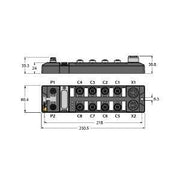 Turck - Feldbus, Dez. Peripherie Digitales Ein-/Ausgangs-Modul Feldbus-I/O-Modul TBDP-L2-16DOP kompakt