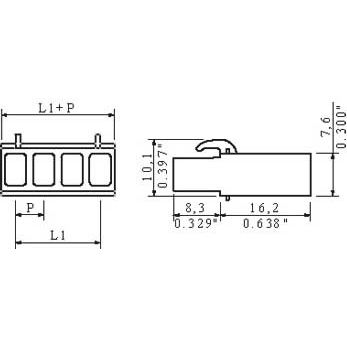 Weidmüller - Kabelsteckverbinder für Leiterplattensteckverbinder LP Verbinder Raster 5.08 BLC 5.08/5R OR − 50 Stück