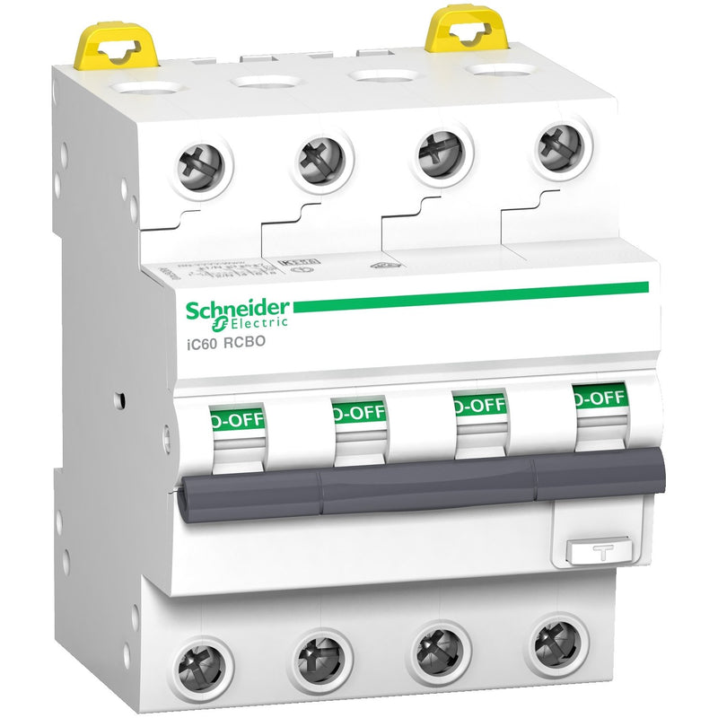 Schneider Electric - Kombination FI-Schalter/Leitungsschutzschalter FI/LS-Schalter A9D67410 4P 10A 30mA C 6KA
