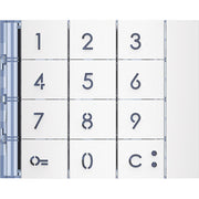 Legrand (BT) - Abdeckrahmen Frontblende Zehnertastatur 353002 Allwhite