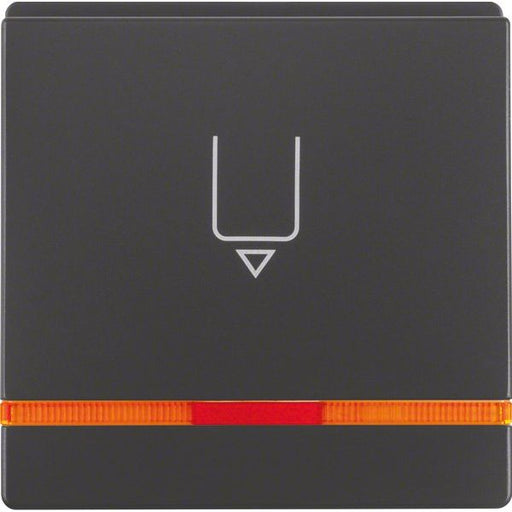 Berker - Taster Hotelcard-Schaltaufsatz 16406086 anth/sa, or Linse