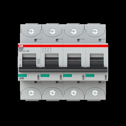 ABB Stotz S&J - Leitungsschutzschalter Strangsicherung S804PV-SP100 100A, 4-polig