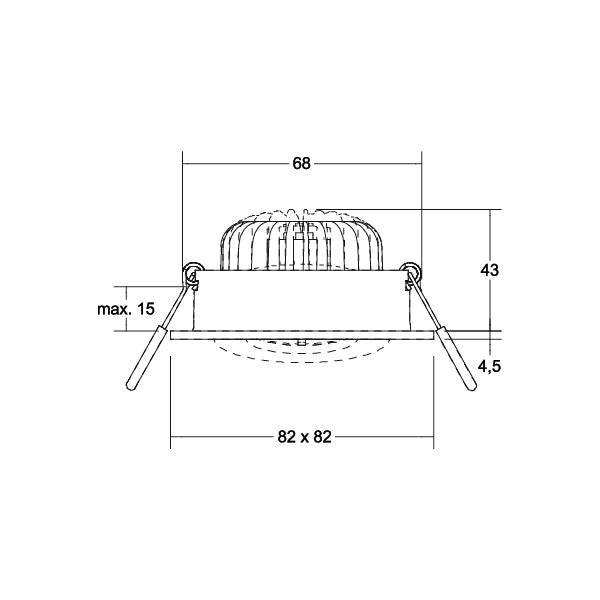 Brumberg Leuchten - Downlight/Strahler/Flutlicht LED-Einbaustrahler 39397183 3000K