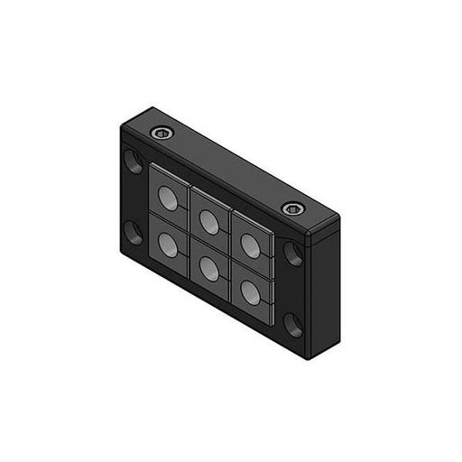 Icotek - Kabeleinsteckstutzen Kabeleinführungsleiste KEL-ER 10/6 sw V2A schwarz − 10 Stück