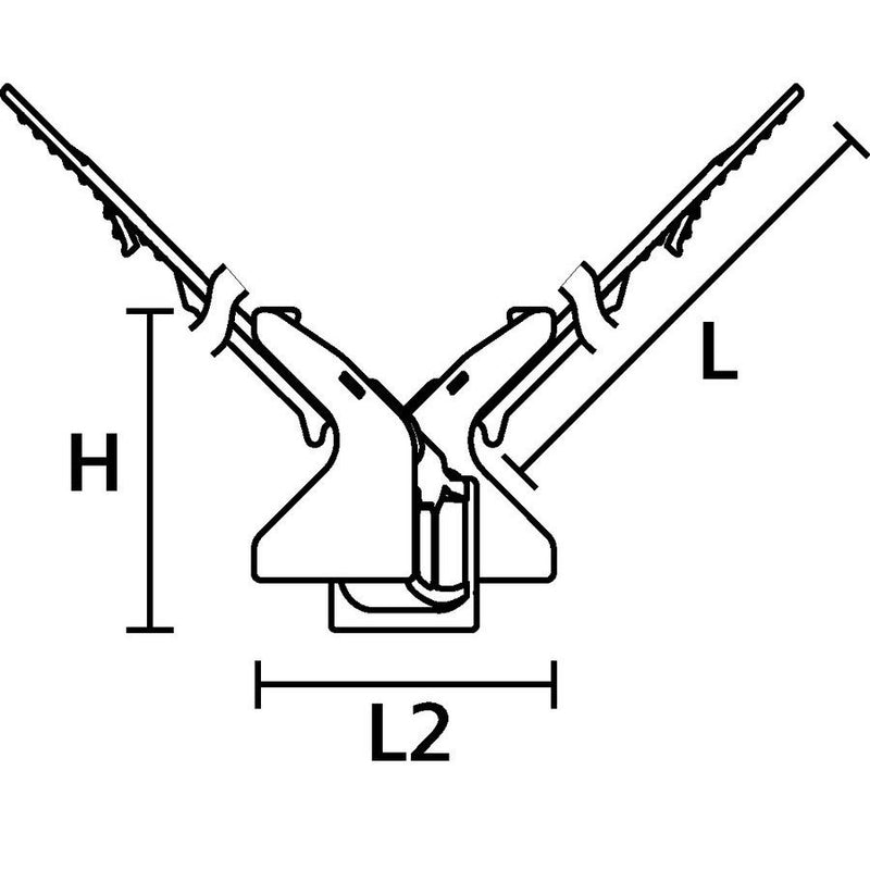 HellermannTyton - Kabelbinder Befestigungsbinder 156-04098 2-teilig − 125 Stück