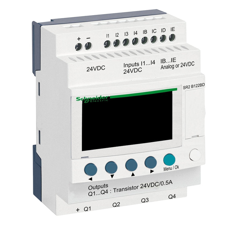 Schneider Electric - Logikmodul Zelio Logic SR2-B122BD 12 E/A TR 24VDC