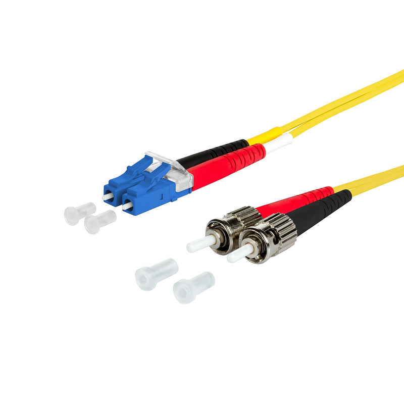 Metz Connect - Patchkabel LWL Duplexkabel LC/ST 151P1JOAO10E E9 OS2 1m − 1 Stück