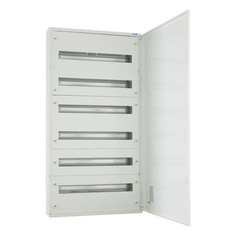 Eaton - Installationskleinverteiler Oberputz Flachverteiler BF-O-6/144-A komplett 6 Rei. Weiß