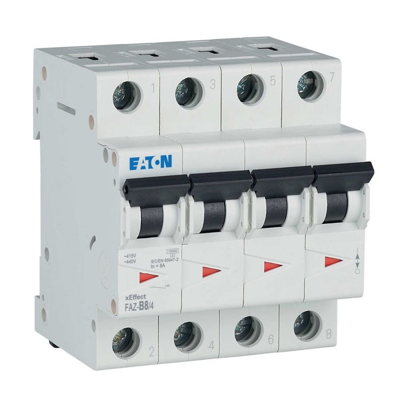 Eaton - Leitungsschutzschalter FAZ-B8/4 8A Charakt.: B