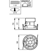 Philips Lighting - Downlight/Strahler/Flutlicht LED-Strahler RS320B 20S #58991900 3000K