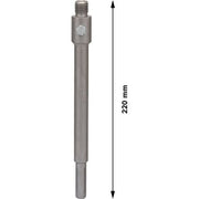 Bosch - Aufnahmeschaft für Bohrkronen PRO Hex Adapter, 2608598109 220 mm, M16