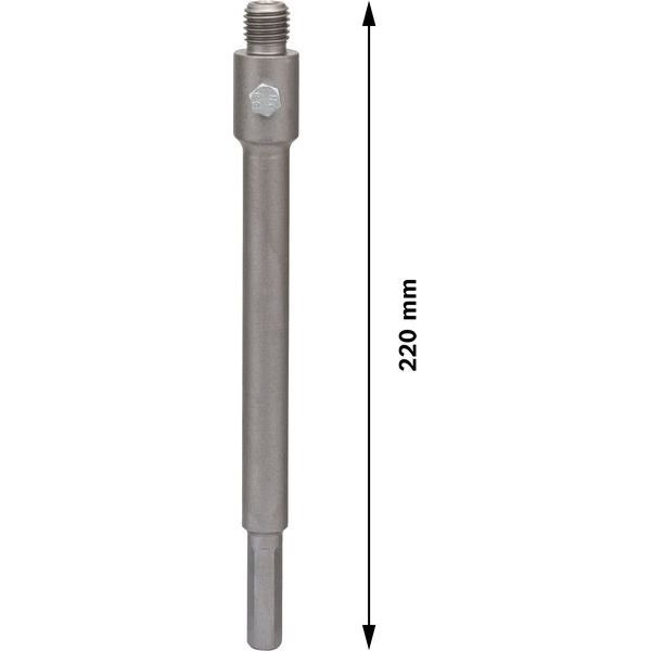 Bosch - Aufnahmeschaft für Bohrkronen PRO Hex Adapter, 2608598109 220 mm, M16