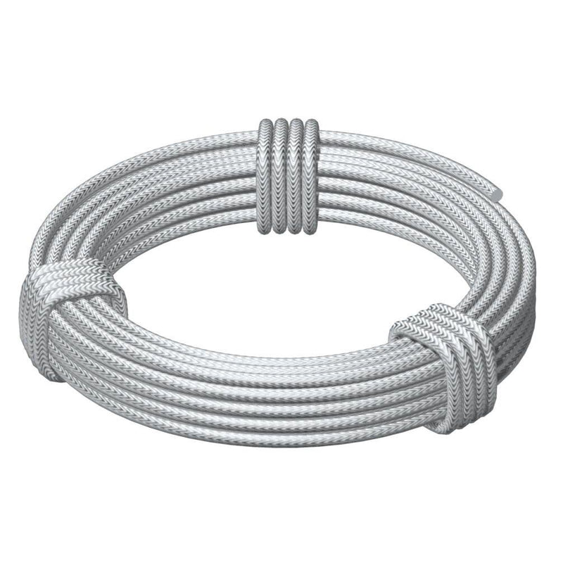 OBO Bettermann - Metallseil Stahldraht-Spannseil 957 2 G mit Hanfseele 2mm − 50 Meter