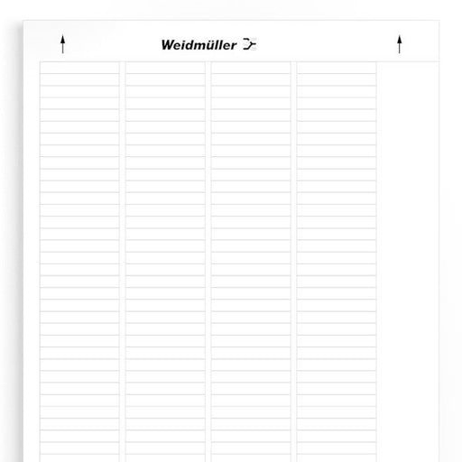 Weidmüller - Kennzeichnungsmaterial Gerätemarkierung LM MT300 40/6 WS selbstklebend,40mm − 10 Stück