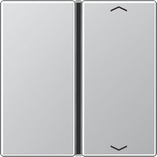 Jung - Abdeckung/Bedienelement für Installationsschalterprogramme Taste 1-fach alu A 401 TSAP AL mit Symbolen − 1 Stück