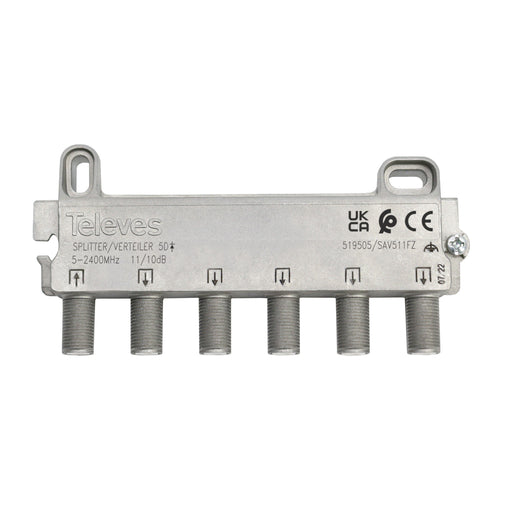 Televes - Abzweiger und Verteiler 5f SAV511FZ 10 dB, 5-2400 MHz