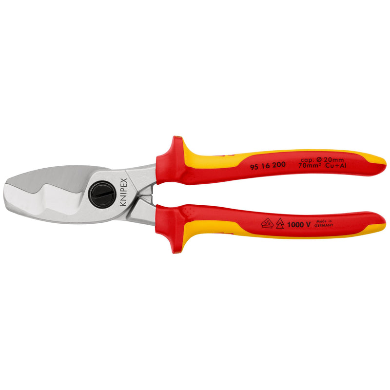 Knipex - Kabelschere 95 16 200 isoliert, 200mm