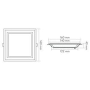 Nobile - Decken-/Wandleuchte LED-Glas-Panel 1560906111 840, 350mA