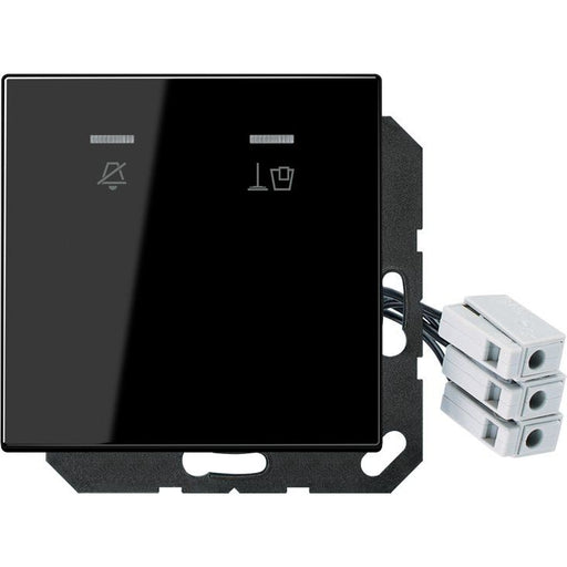 Jung - Abdeckung/Bedienelement für Installationsschalterprogramme Hotelabdeckung LS CU KO5 M 24 SW mit LED-Einheit 24 V