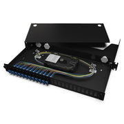 Corning - Patchpanel LWL LWL-Verteilerfeldgehäuse LAN1-24AE-PGTL-B 24Fasern DPX OS2 LC