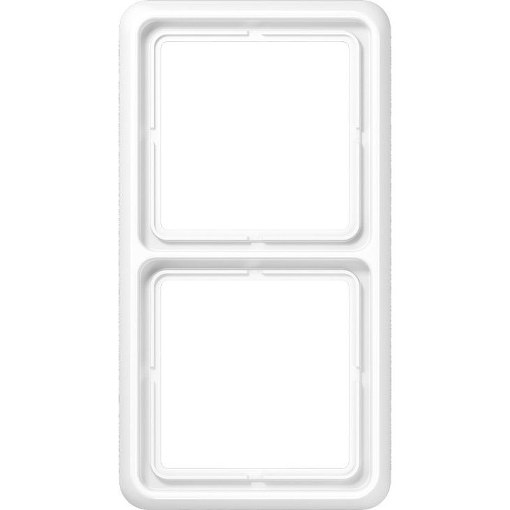 Jung - Abdeckrahmen Rahmen 2-fach aws CD 582 WW waage/senkrecht