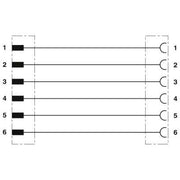 Phoenix Contact - Konfektioniertes Sensor-Aktor-Kabel Sensor-/Aktor-Kabel SAC-6P-DTMS/#1415037