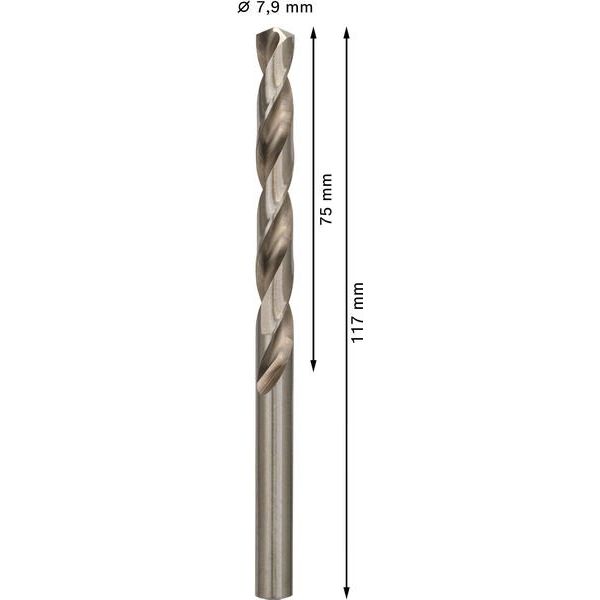 Bosch - Bohrer PRO Metal HSS-G 2608585507 Spiralbohrer 7,9 x