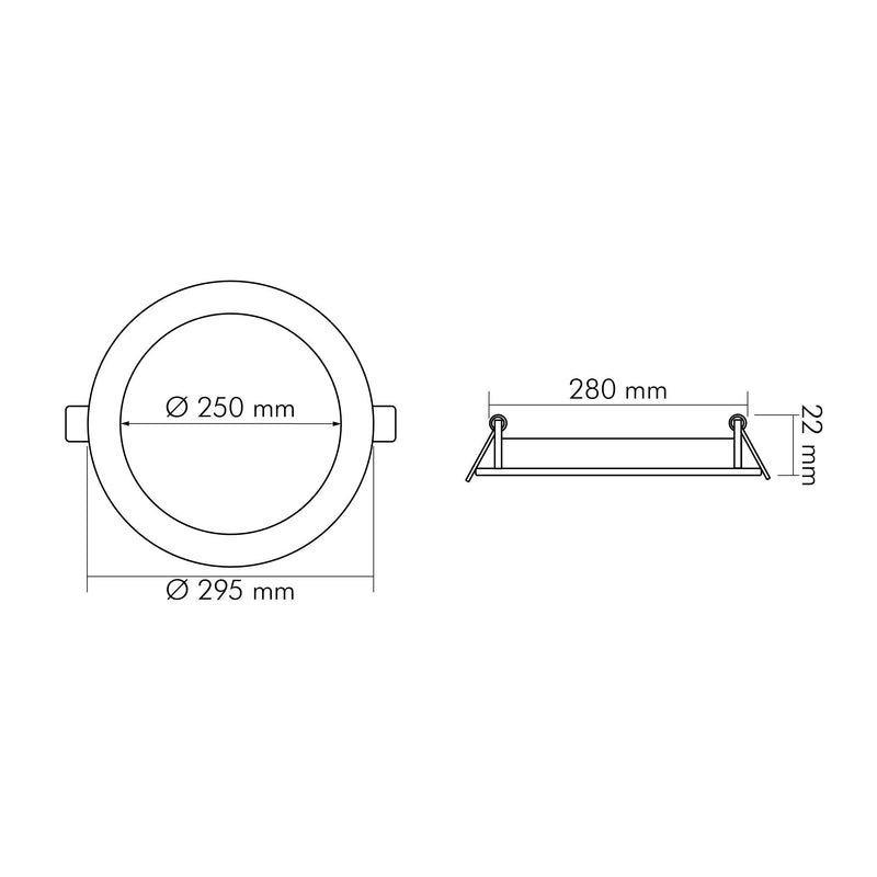 Nobile - Decken-/Wandleuchte LED-Panel Flat 1574081112 830, 350mA, titan