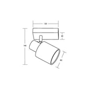 Brumberg Leuchten - Decken-/Wandleuchte Anbauleuchte 1x E14 57231000