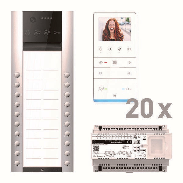 TCS Tür Control - Türsprech-Set video:pack AVA630220 PVAF202/003 IVW6511 20WE AP
