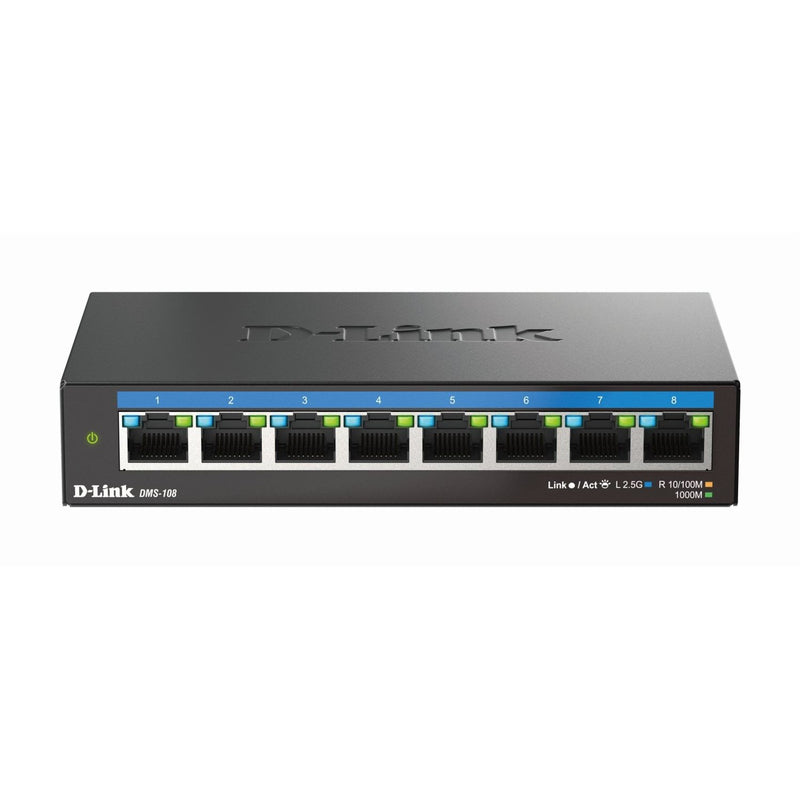 DLink - Netzwerk Switch 8-Port Switch DMS-108/E Multi-Gigabit