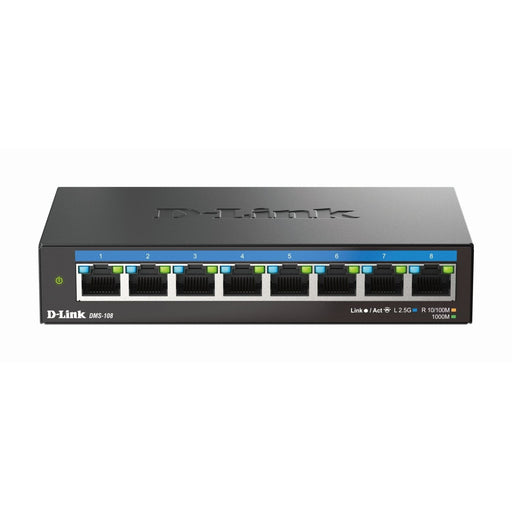 DLink - Netzwerk Switch 8-Port Switch DMS-108/E Multi-Gigabit