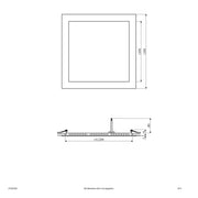 EVN Lichttechnik - Decken-/Wandleuchte LED-Einbauleuchte LPQ303540 4000K