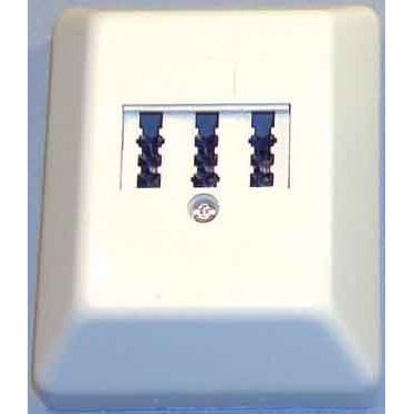 E+P Elektrik - Fernmeldeanschlussdose TAE-Anschlussdose T 130 3fach AP