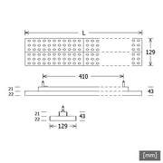 LTS Licht&Leuchten - Pendelleuchte LED-Pendelleuchte LUZ06-D 23.007.30 si 3000K 60°silber